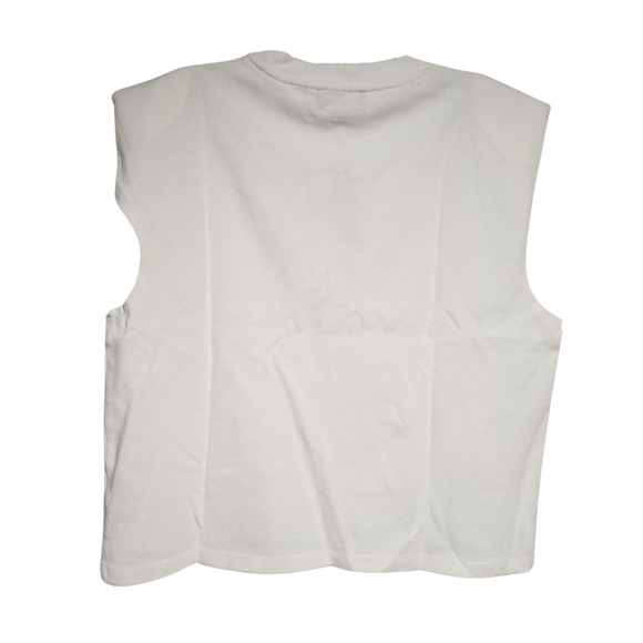 J Crew Womens Mariner Jersey Muscle Top Pullover Crew Neck White Size Medium - Picture 3 of 7